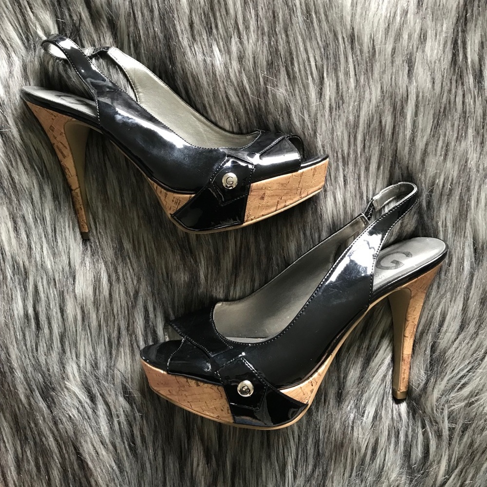 Guess sling back heels